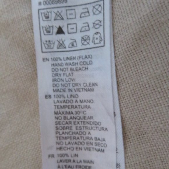 Forever 21 Linen Shirt Jacket Small Tan (K328) - Picture 4 of 4